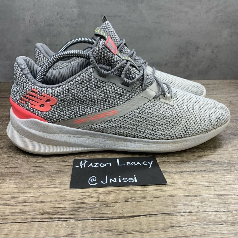 New Balance~Women's~Cush Plus DR V1 (WDRNSG1)~Gray/Orange Running Shoes~size 11 - Picture 2 of 8